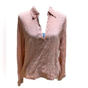 Womens V Neck linen top